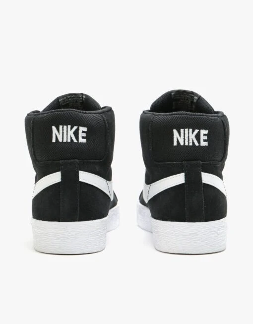 Nike SB Zoom Blazer Mid Skate Shoes - Black/White-White-White -Nike 001102615 4