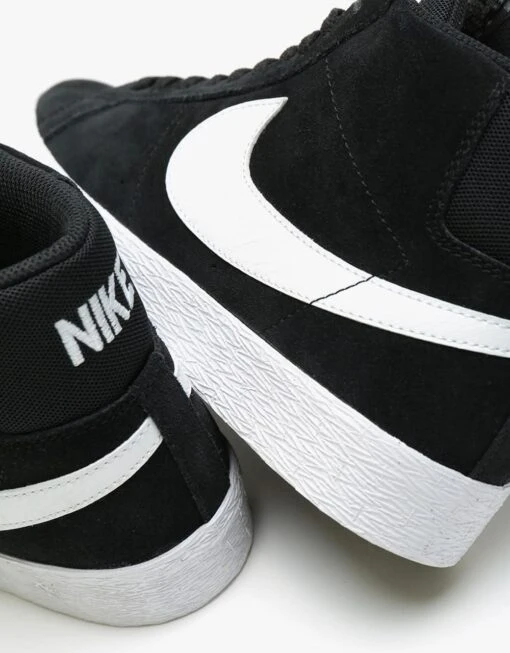 Nike SB Zoom Blazer Mid Skate Shoes - Black/White-White-White -Nike 001102615 6