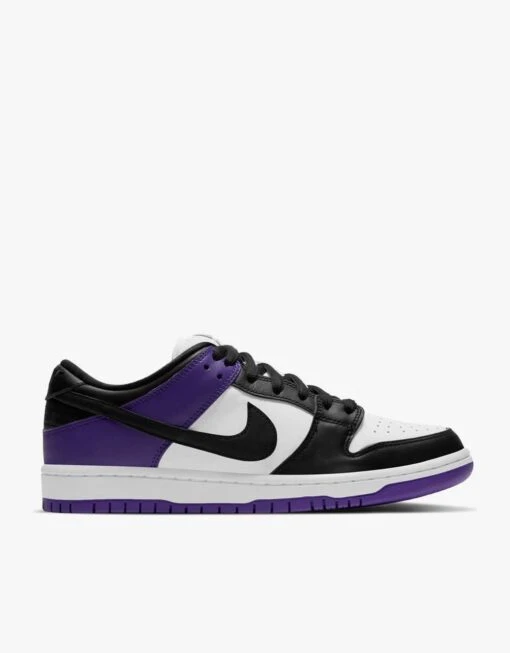 Nike SB Dunk Low Pro Skate Shoes - Court Purple/Black-White-Court Purple -Nike 001108796