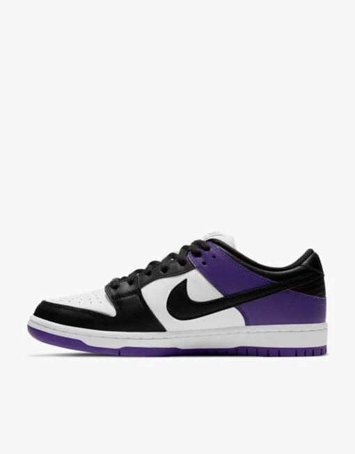 Nike SB Dunk Low Pro Skate Shoes - Court Purple/Black-White-Court Purple -Nike 001108796 4