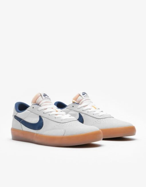 Nike SB Heritage Vulc Skate Shoes - Summit White/Navy-White-Gum Light Brown -Nike 001108801 1