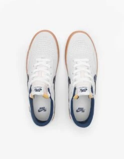 Nike SB Heritage Vulc Skate Shoes - Summit White/Navy-White-Gum Light Brown -Nike 001108801 5