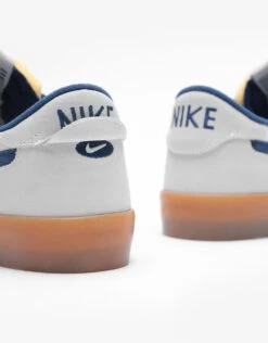 Nike SB Heritage Vulc Skate Shoes - Summit White/Navy-White-Gum Light Brown -Nike 001108801 6