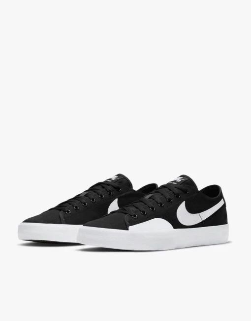 Nike SB BLZR Court Skate Shoes - Black/White-Black-Gum Light Brown -Nike 001108805 1