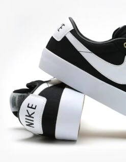 Nike SB Zoom Blazer Low Pro GT Skate Shoes - Black/White-Black-Gum Light Brown -Nike 001108809 5