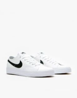 Nike SB BLZR Court Skate Shoes - White/Black-White-Black -Nike 001115058 1