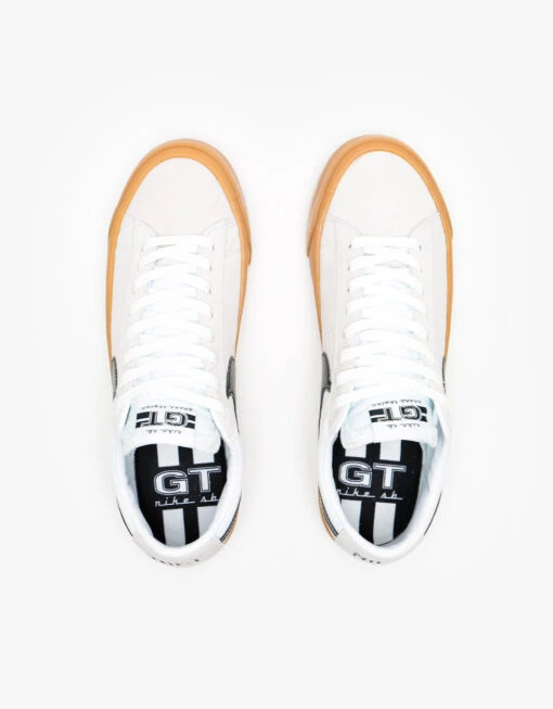 Nike SB Zoom Blazer Low Pro GT Skate Shoes - White/Black-White-White -Nike 001115079 4