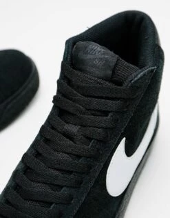 Nike SB Zoom Blazer Mid Skate Shoes - Black/White-Black-Black -Nike 001115094 3