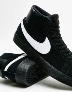 Nike SB Zoom Blazer Mid Skate Shoes - Black/White-Black-Black -Nike 001115094 7