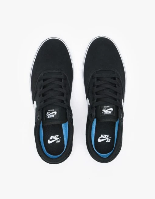 Nike SB Chron 2 Skate Shoes - Black/White-Black -Nike 001119096 4