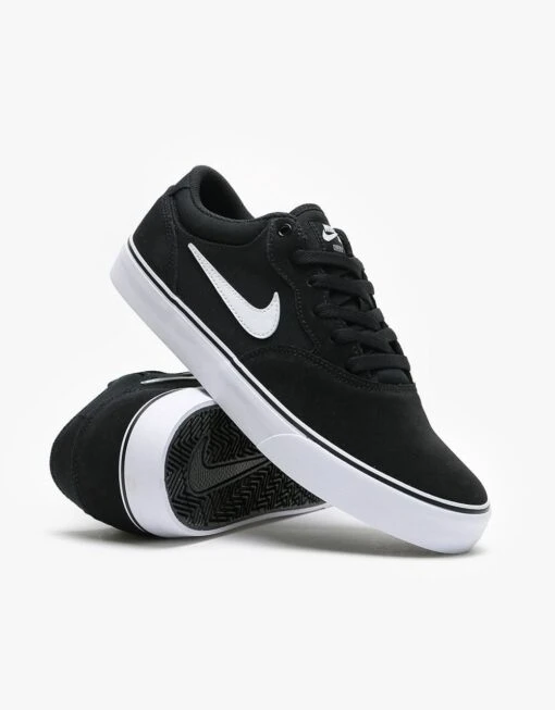 Nike SB Chron 2 Skate Shoes - Black/White-Black -Nike 001119096 6