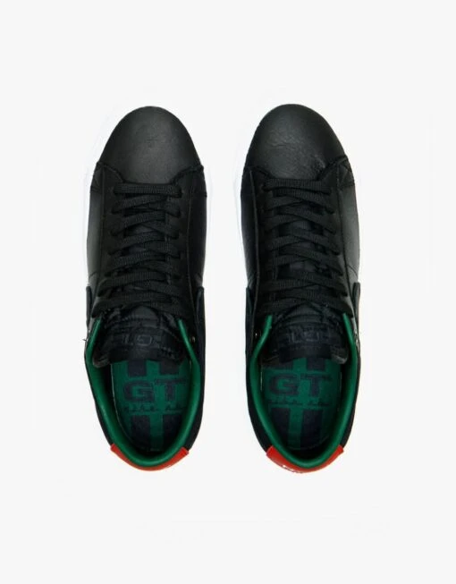 Nike SB Zoom Blazer Low Pro GT Premium Skate Shoes - Black/Black-Varsity Red-Fir -Nike 001130219 5