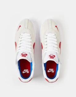 Nike SB BRSB Eco Skate Shoes - White/Varsity Red-Varsity Royal-White -Nike 001135460 4