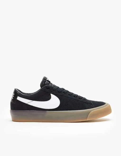 Nike SB Zoom Blazer Low Pro GT Skate Shoes - Black/White-Black-White -Nike 001135467