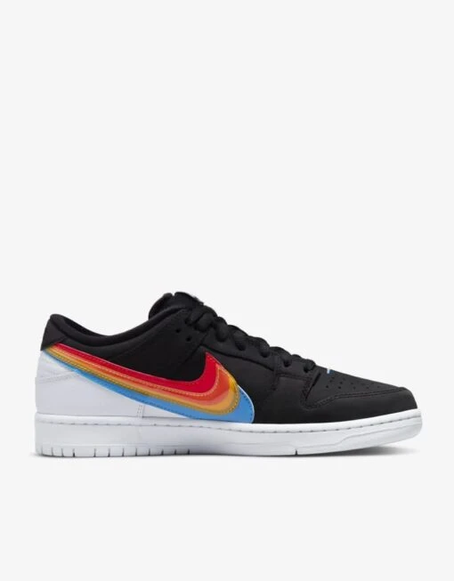 Nike SB Dunk Low Pro QS Skate Shoes - Black/Black-White -Nike 001136872 1