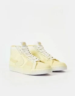 Nike SB Zoom Blazer Mid Premium Skate Shoes - Lemon Wash/Lemon Wash-Lemon Wash-White -Nike 001140504 1