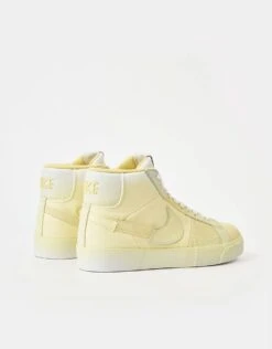 Nike SB Zoom Blazer Mid Premium Skate Shoes - Lemon Wash/Lemon Wash-Lemon Wash-White -Nike 001140504 5