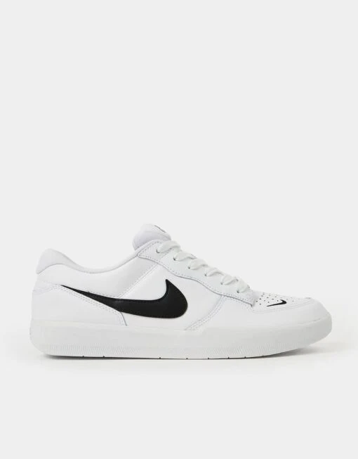 Nike SB Force 58 Premium Skate Shoes - White/Black-White-White -Nike 001140505