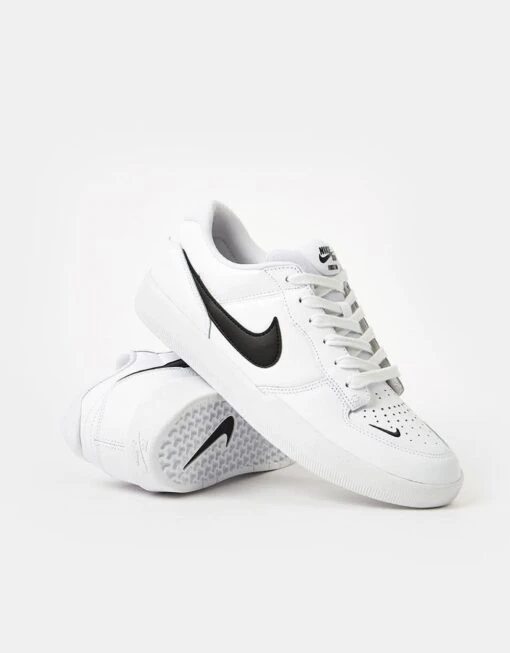 Nike SB Force 58 Premium Skate Shoes - White/Black-White-White -Nike 001140505 6