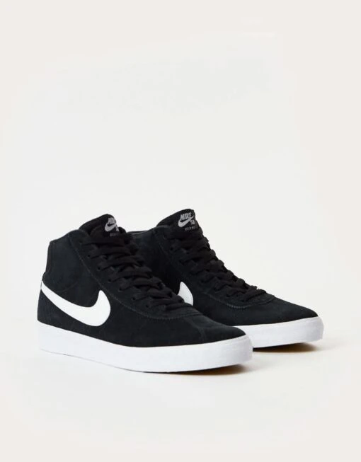 Nike SB Bruin High Skate Shoes - Black/White-Black-Gum Light Brown -Nike 001140513 1