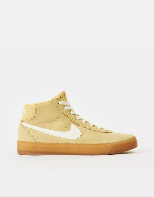 Nike SB Bruin High Skate Shoes - Lemon Wash/Sail-Lemon Wash -Nike 001140514