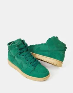 Nike SB Dunk High Pro Decon Skate Shoes - Gorge Green/Gorge Green-Black -Nike 001144538 2