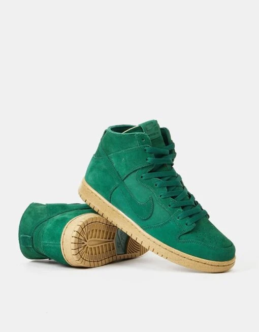 Nike SB Dunk High Pro Decon Skate Shoes - Gorge Green/Gorge Green-Black -Nike 001144538 5