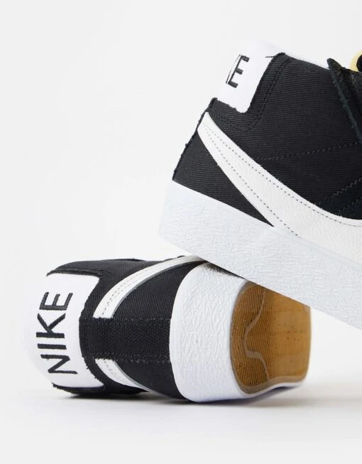 Nike SB Zoom Blazer Mid Premium Plus Skate Shoes - Black/White -Nike 001144545 6