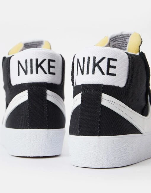 Nike SB Zoom Blazer Mid Premium Plus Skate Shoes - Black/White -Nike 001144545 8