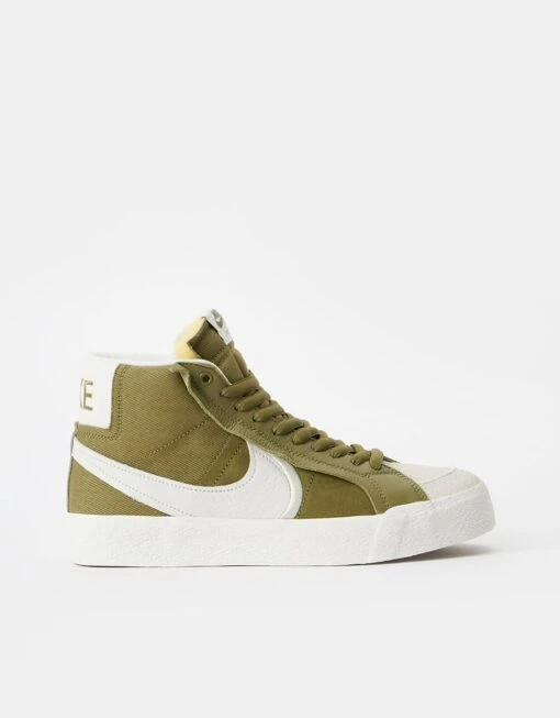 Nike SB Zoom Blazer Mid Premium Plus Skate Shoes - Pilgrim/Phantom -Nike 001144546