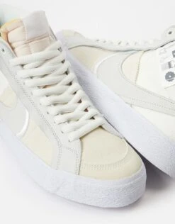 Nike SB Zoom Blazer Mid Premium Plus Skate Shoes - Summit White/Summit White -Nike 001144547 5