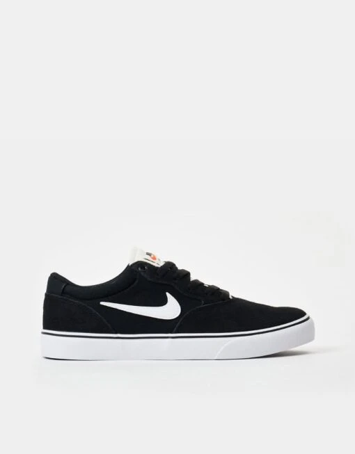 Nike SB Chron 2 Skate Shoes - Black/White-Black-Sail -Nike 001144556