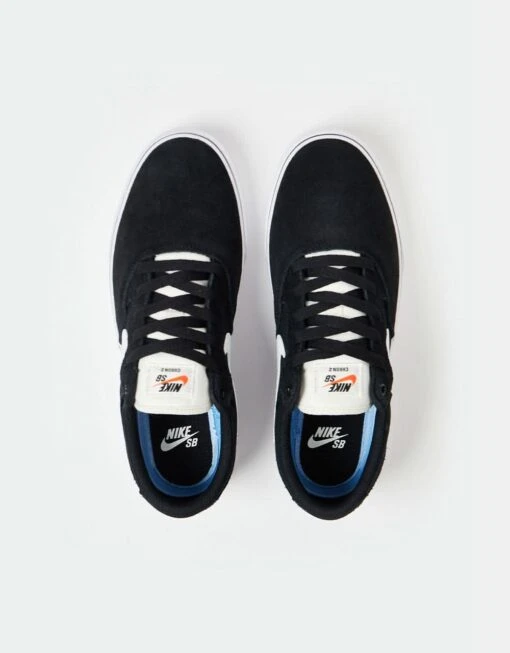 Nike SB Chron 2 Skate Shoes - Black/White-Black-Sail -Nike 001144556 4