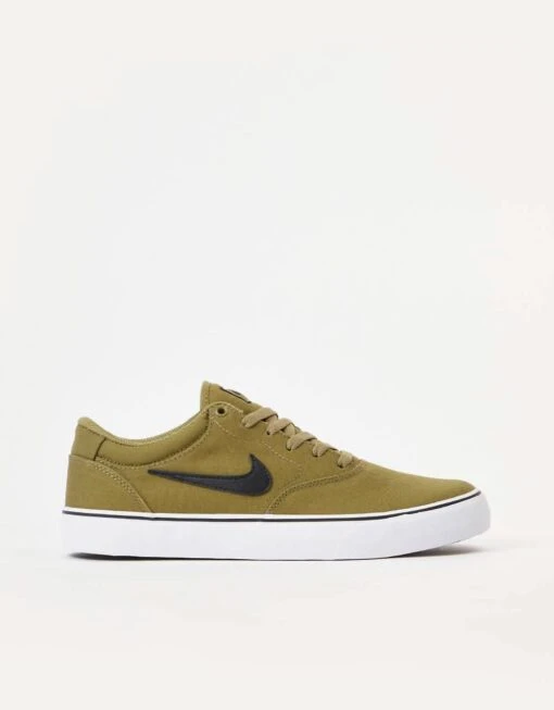 Nike SB Chron 2 Canvas Skate Shoes - Pilgrim/Black-Pilgrim-White -Nike 001144557