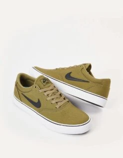 Nike SB Chron 2 Canvas Skate Shoes - Pilgrim/Black-Pilgrim-White -Nike 001144557 1