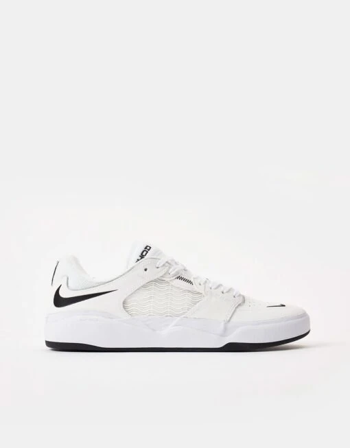 Nike SB Ishod Premium Skate Shoes - White/Black-White-Black -Nike 001144560