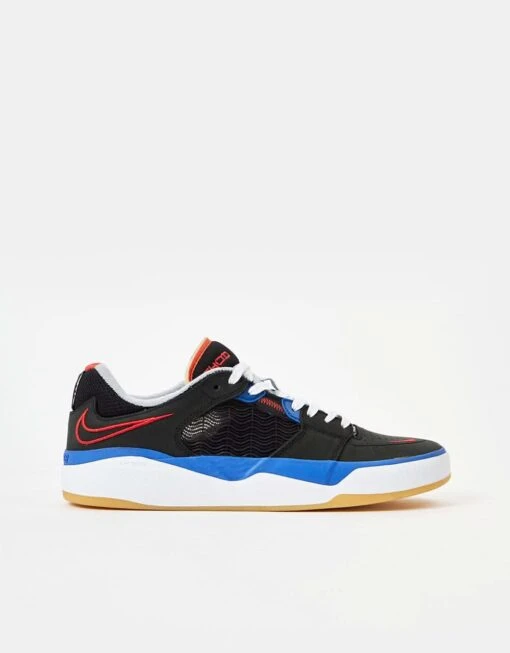 Nike SB Ishod Premium Skate Shoes - Black/University Red-Hyper Royal -Nike 001144561