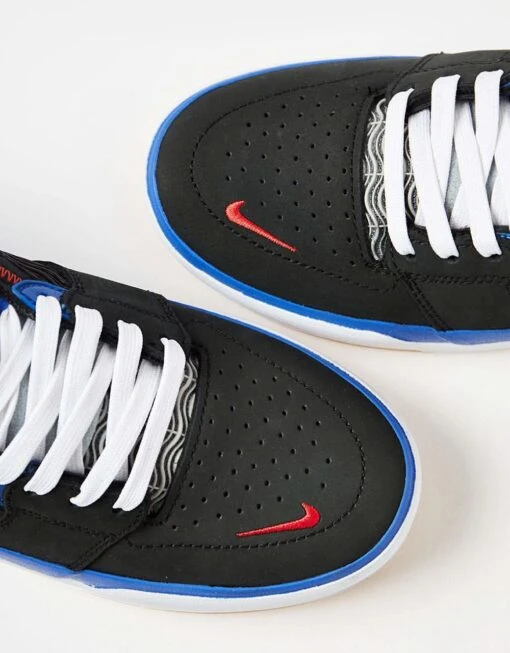 Nike SB Ishod Premium Skate Shoes - Black/University Red-Hyper Royal -Nike 001144561 3