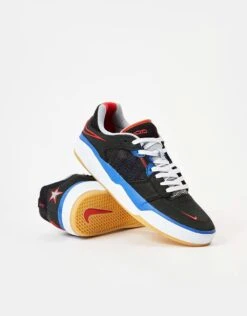 Nike SB Ishod Premium Skate Shoes - Black/University Red-Hyper Royal -Nike 001144561 5