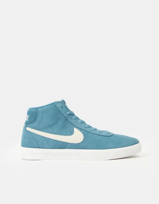 Nike SB Bruin High Skate Shoes - Noise Aqua/Lt Orewood Brn-Noise Aqua -Nike 001149104