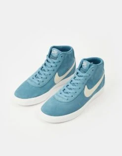 Nike SB Bruin High Skate Shoes - Noise Aqua/Lt Orewood Brn-Noise Aqua -Nike 001149104 2