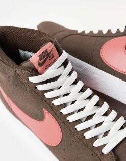 Nike SB Zoom Blazer Mid Skate Shoes - Baroque Brown/Adobe-Baroque Brown-White -Nike 001149105 3