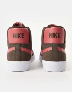 Nike SB Zoom Blazer Mid Skate Shoes - Baroque Brown/Adobe-Baroque Brown-White -Nike 001149105 4