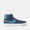 Nike SB Zoom Blazer Mid Skate Shoes - Midnight Navy/Noise Aqua-Midnight Navy -Nike 001149106