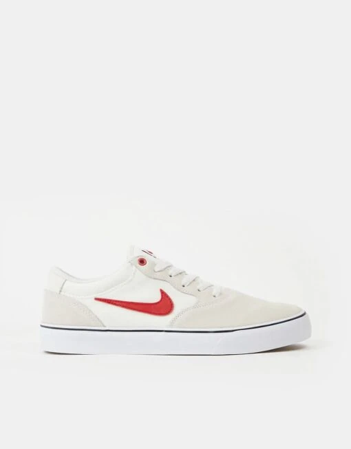 Nike SB Chron 2 Skate Shoes - Summit White/University Red-Phantom -Nike 001149110