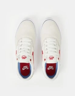 Nike SB Chron 2 Skate Shoes - Summit White/University Red-Phantom -Nike 001149110 6