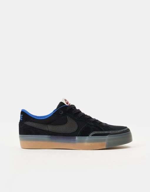 Nike SB Pogo Premium Skate Shoes - Black/Black-Hyper Royal-Gum Light Brown -Nike 001149112