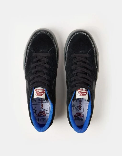 Nike SB Pogo Premium Skate Shoes - Black/Black-Hyper Royal-Gum Light Brown -Nike 001149112 5