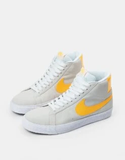 Nike SB Zoom Blazer Mid Skate Shoes - Summit White/Laser Orange-Summit White -Nike 001151298 2