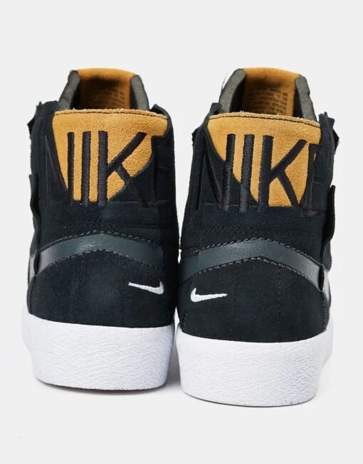 Nike SB Zoom Blazer Mid Premium Skate Shoes - Black/Anthracite-Black-White -Nike 001151299 6